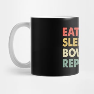 Eat Sleep Bowling Repeat Bowling Player Mug